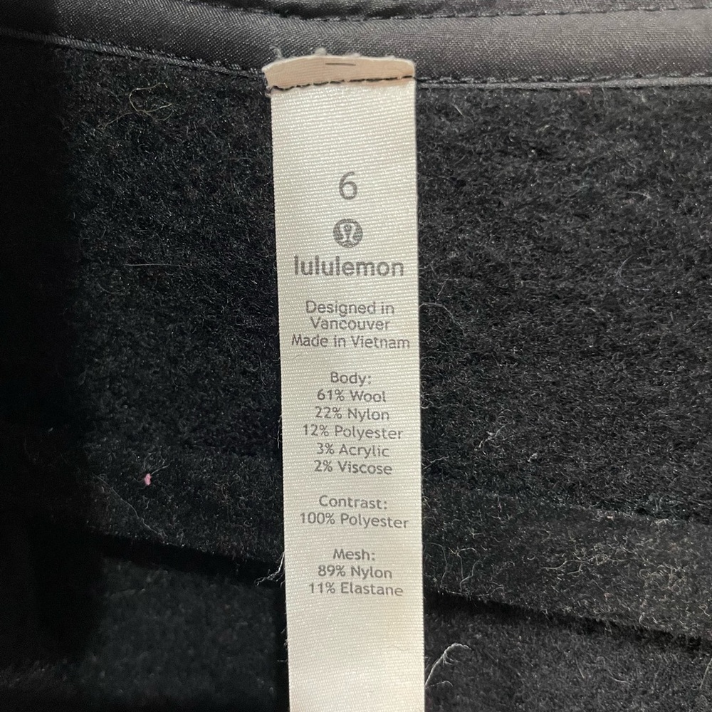 Lululemon Wool Zip Up Jacket - Picture 3 of 5